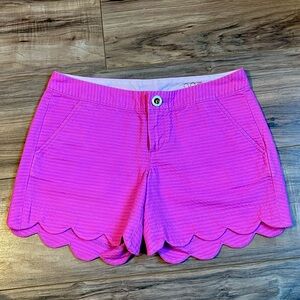 Size 00 Pink Lilly Pulitzer Buttercup Scalloped Short